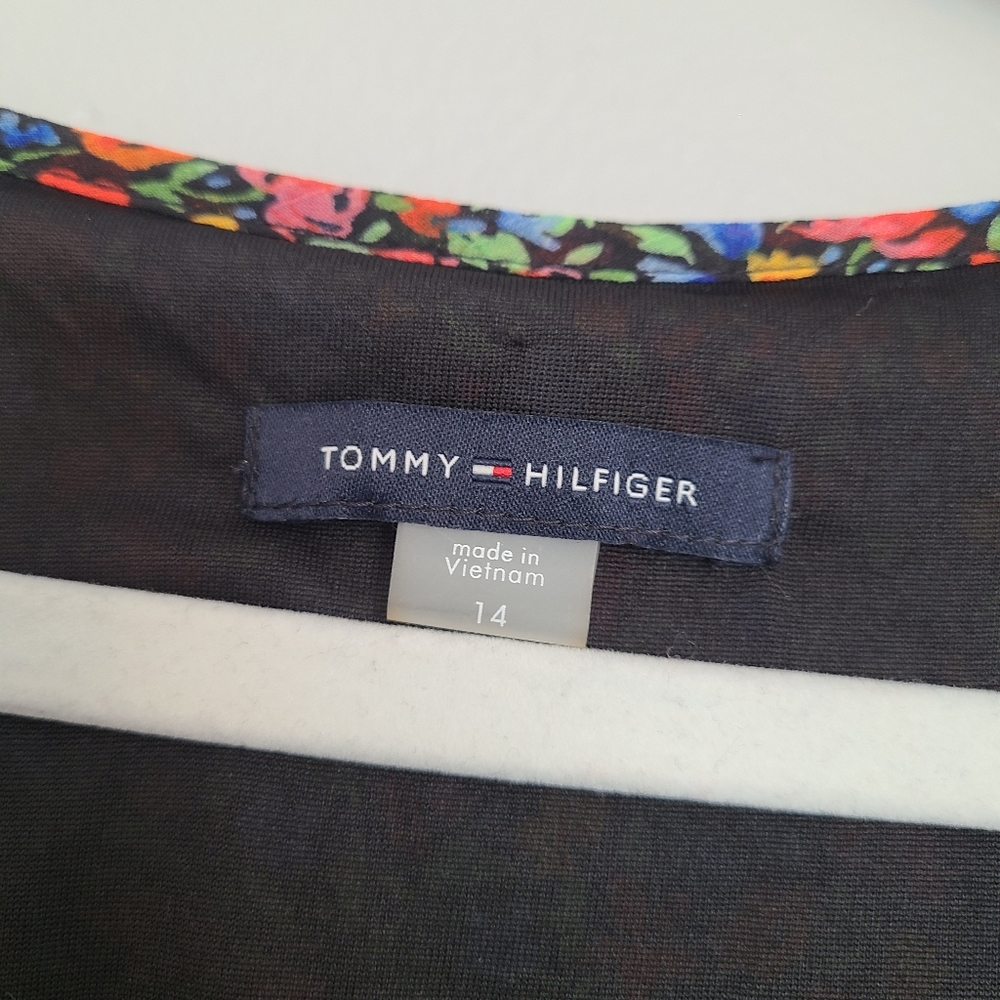 nwot Tommy Hilfiger Ditsy Floral Boho Tiered Dress XL Women's 14 - Picture 5 of 12